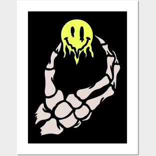 Emoji Skull Hand Posters and Art